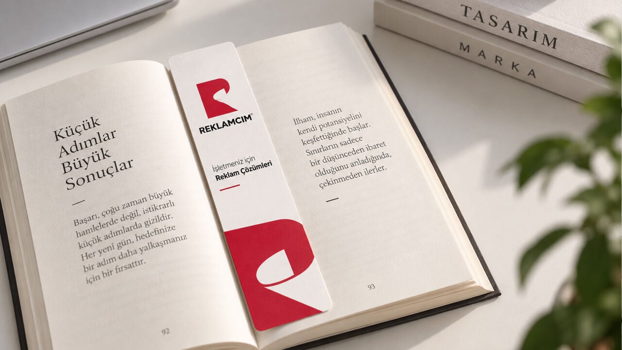 Markanızı Her Sayfada Yaşatın: Özel Tasarım Kitap Ayracı