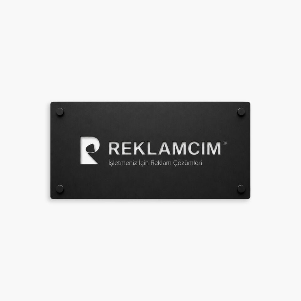 Metal Dokulu Kapı Tabelası