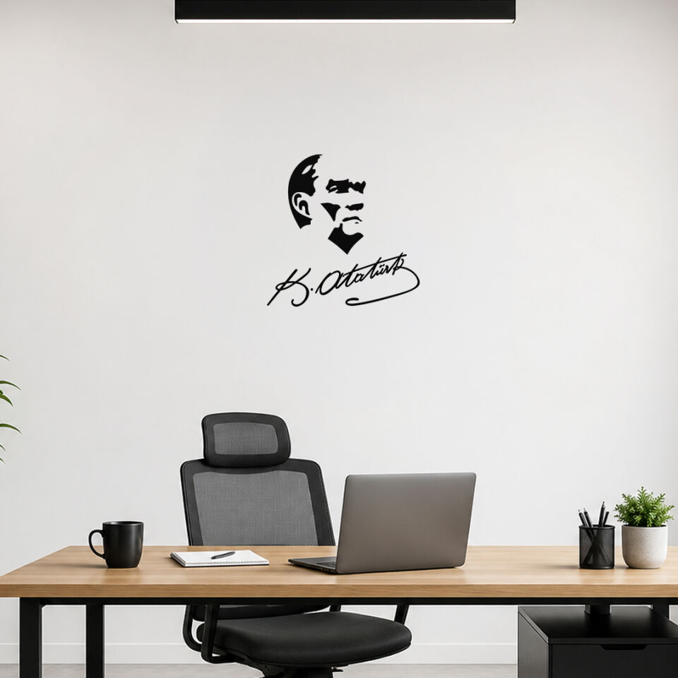 Kemal Atatürk Silüeti Duvar Sticker
