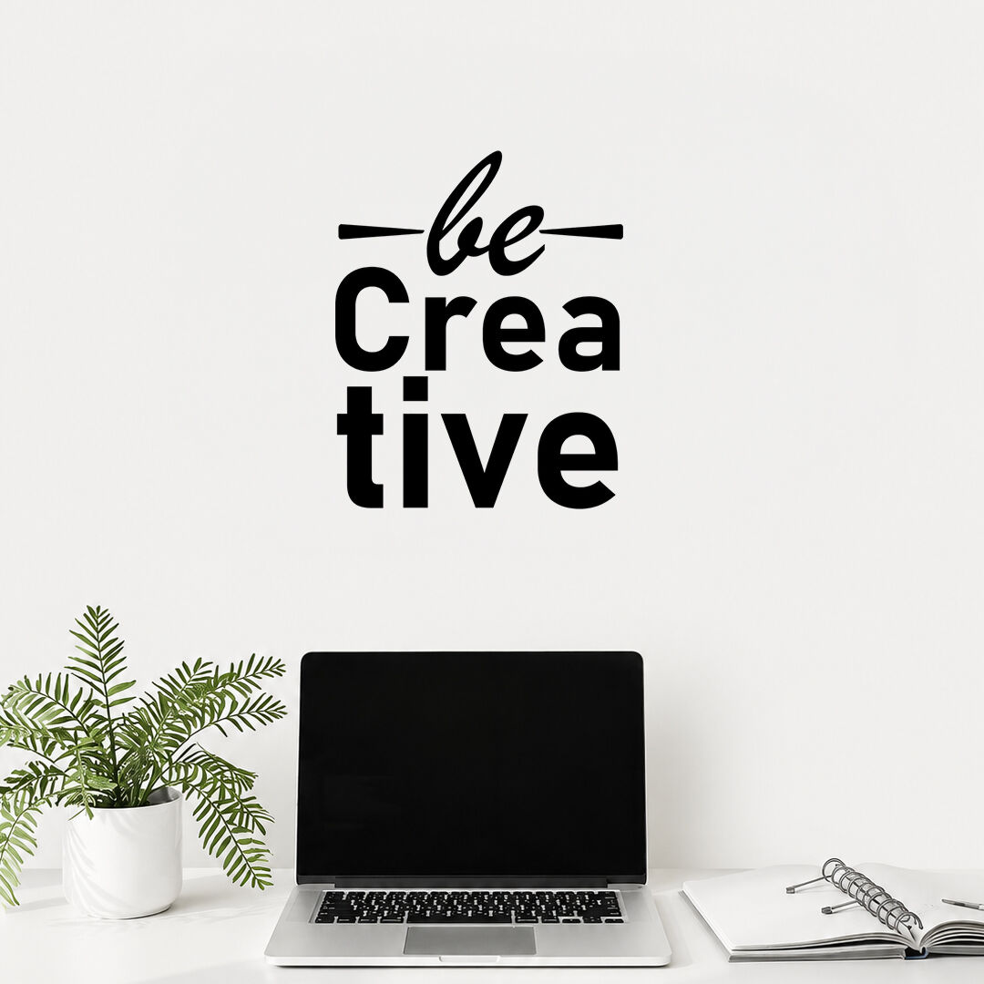 Yaratıcı Ol Be Creative Duvar Sticker 60 cm