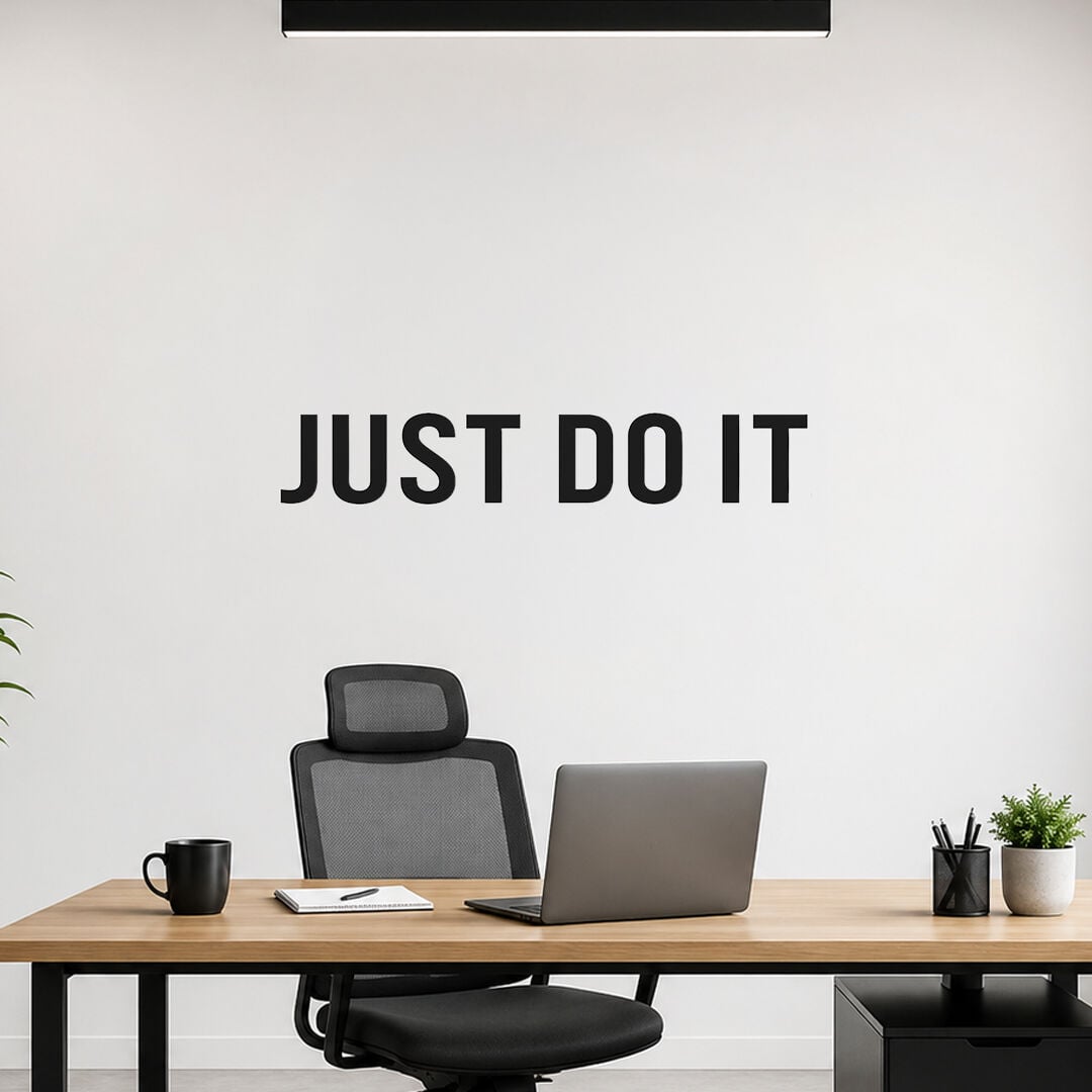 Just Do It Sadece Yap Motivasyon Duvar Sticker 60 cm 