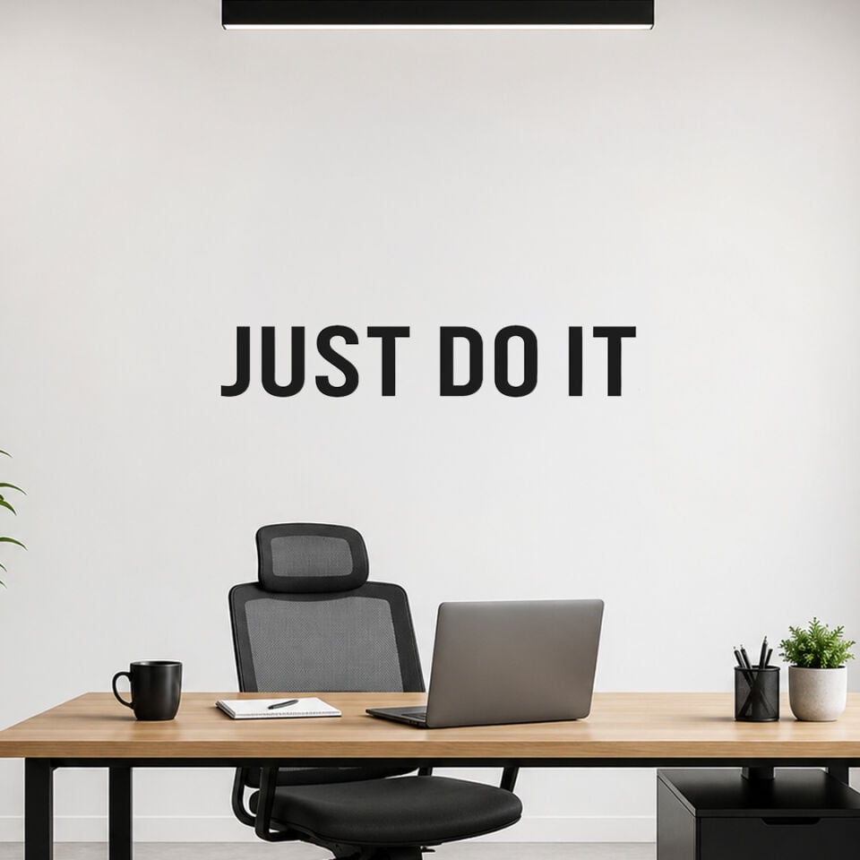 Just Do It Sadece Yap Motivasyon Duvar Sticker 60 cm 
