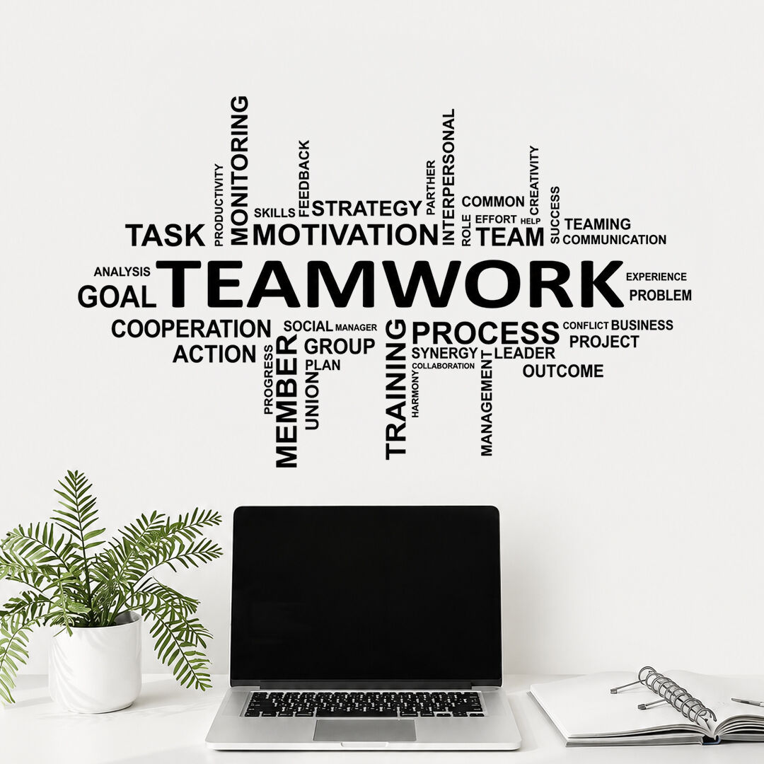 Teamwork Ekip Çalışması Duvar Sticker