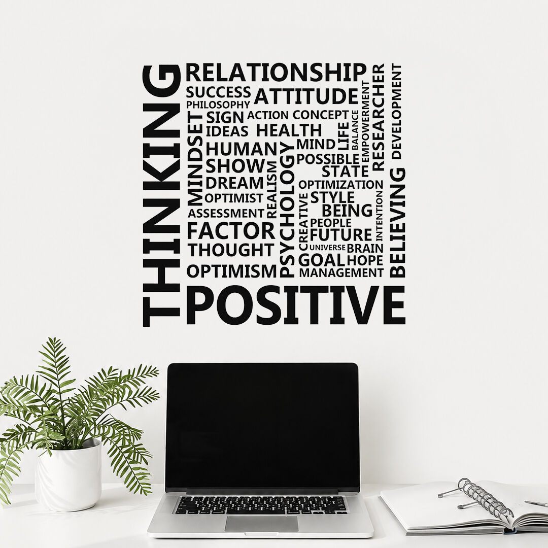 Think Positive Pozitif Düşün Duvar Sticker