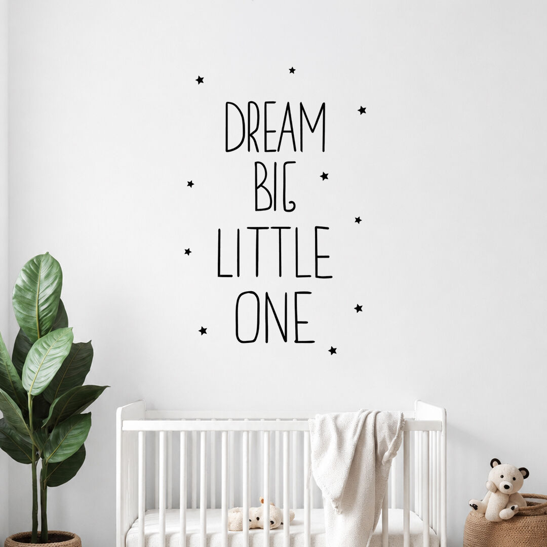 Dream Big Little One Duvar Sticker 120 cm
