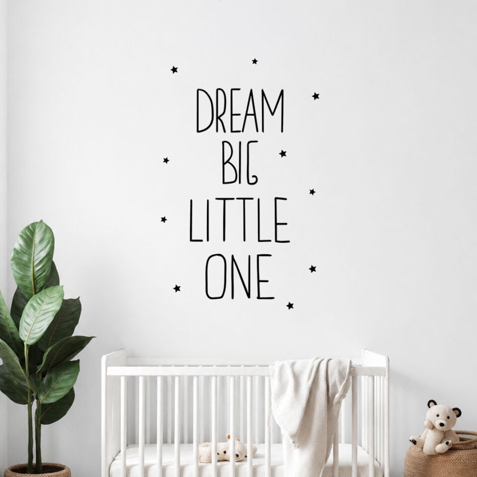 Dream Big Little One Duvar Sticker 120 cm